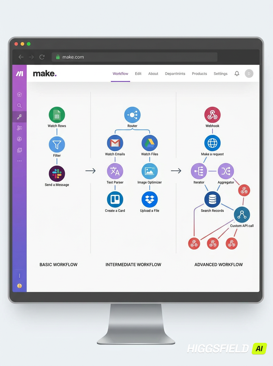 Make scenario connecting business apps